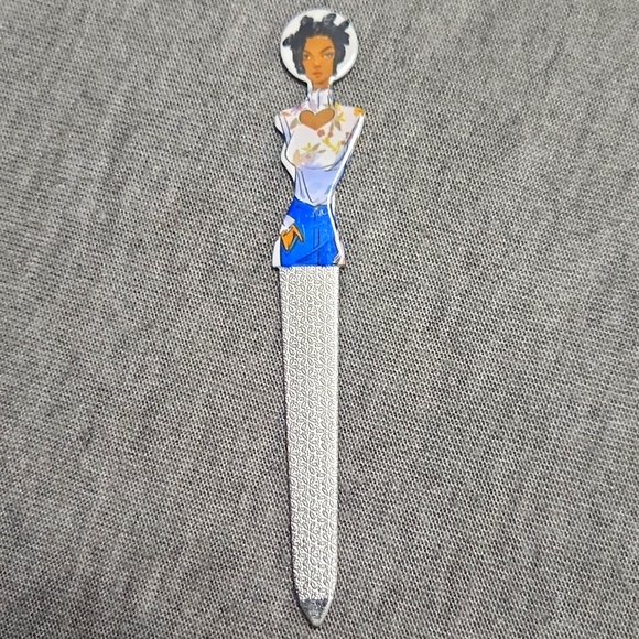 RARE❗️ Beauty Secrets Lady Nail File Manicure Tool Metal Emery Board - Picture 5 of 7